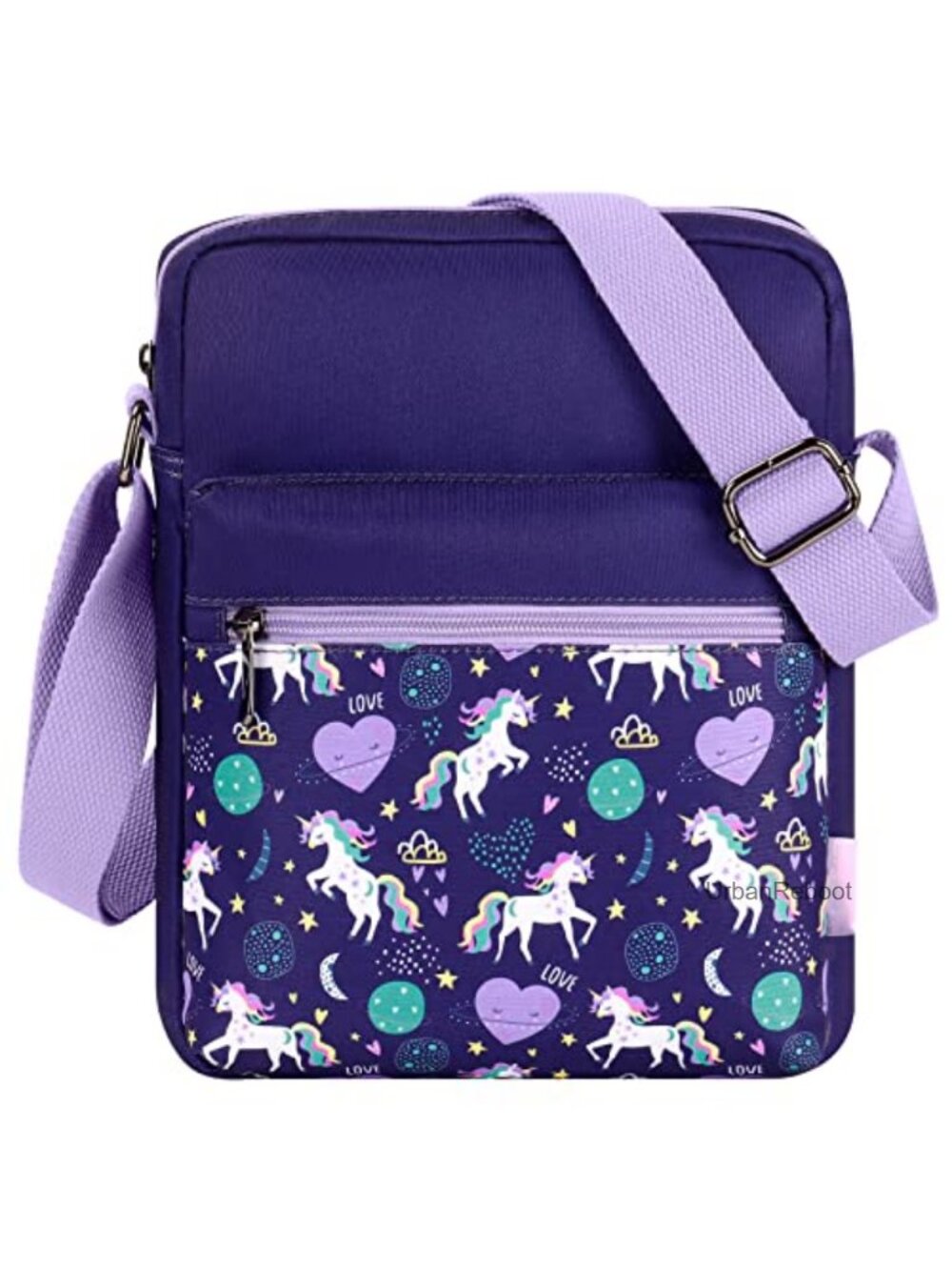 Girls Mini Crossbody Purse Adjustable Strap Messenger Bag Unicorn
